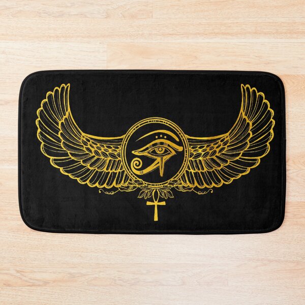 Item preview, Golden Winged Eye of Horus and Ankh Line Art designed and sold by Ahmed-G-Designs.