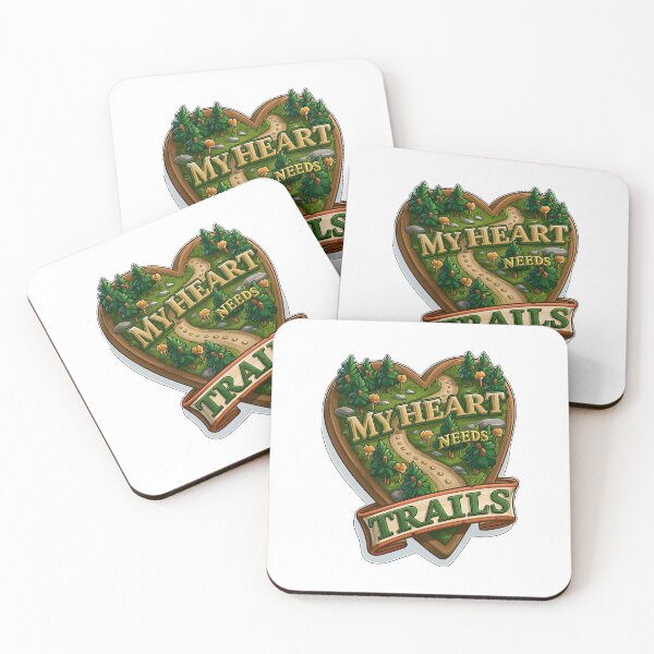 Item preview, My Heart Needs Trails Nature Hiking Wilderness designed and sold by Marcikart.
