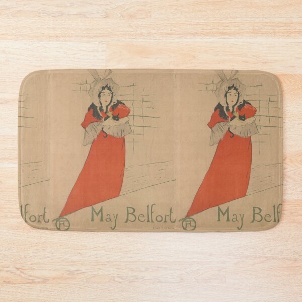 Item preview, May Belfort by Henri de Toulouse-Lautrec | Vintage Art Nouveau Cabaret Poster Print with Black Cat designed and sold by artofuniverse.
