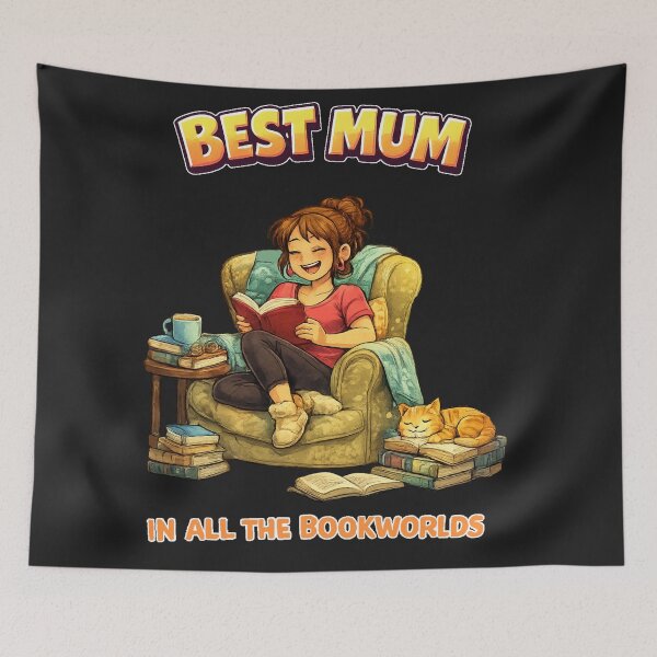 Item preview, Mum.Mom Best Mum reading her book designed and sold by JamesDunican.