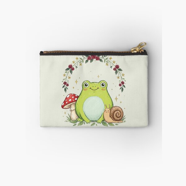 Item preview, cottagecore frog snail mushroom designed and sold by AdyKurniawan.