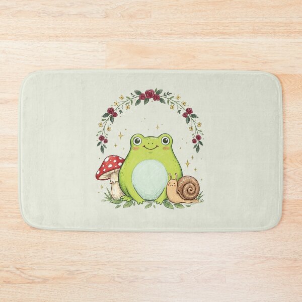 Item preview, cottagecore frog snail mushroom designed and sold by AdyKurniawan.