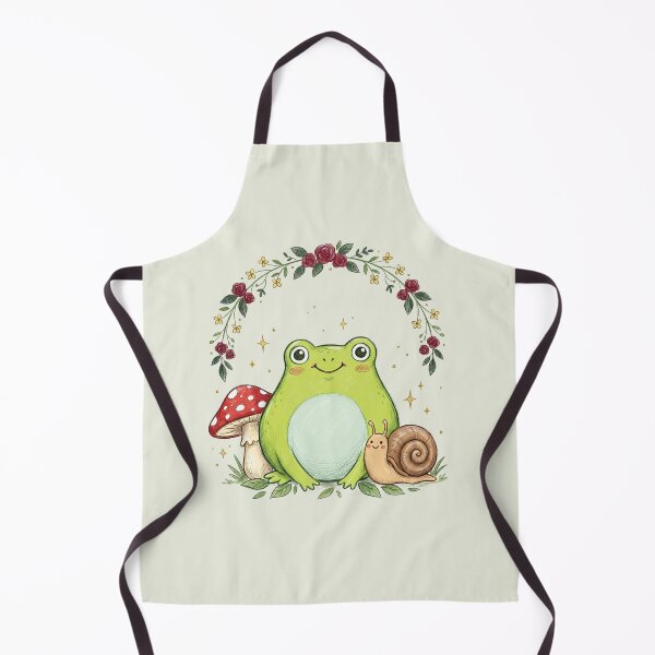 Item preview, cottagecore frog snail mushroom designed and sold by AdyKurniawan.