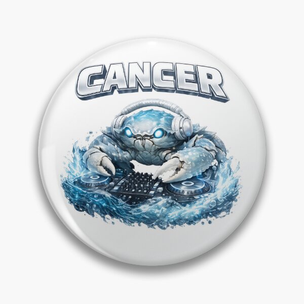 Item preview, Mystical Cancer Crab DJ Zodiac Ethereal Ocean designed and sold by  ZenRave Designs.