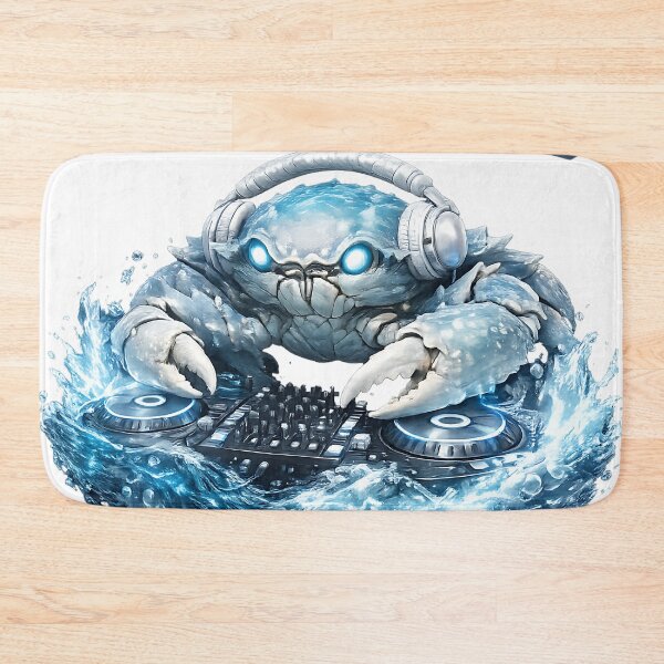 Item preview, Mystical Cancer Crab DJ Zodiac Ethereal Ocean designed and sold by  ZenRave Designs.