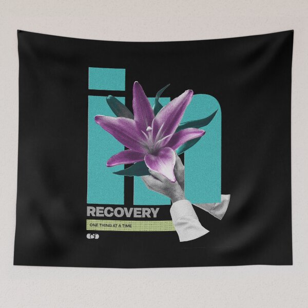 Item preview, In Recovery — Flower Collage Mental Health Art designed and sold by Decorador de Corazones.