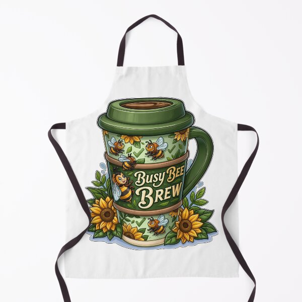 Item preview, Busy Bee Brew Coffee Cup with Sunflowers designed and sold by Marcikart.