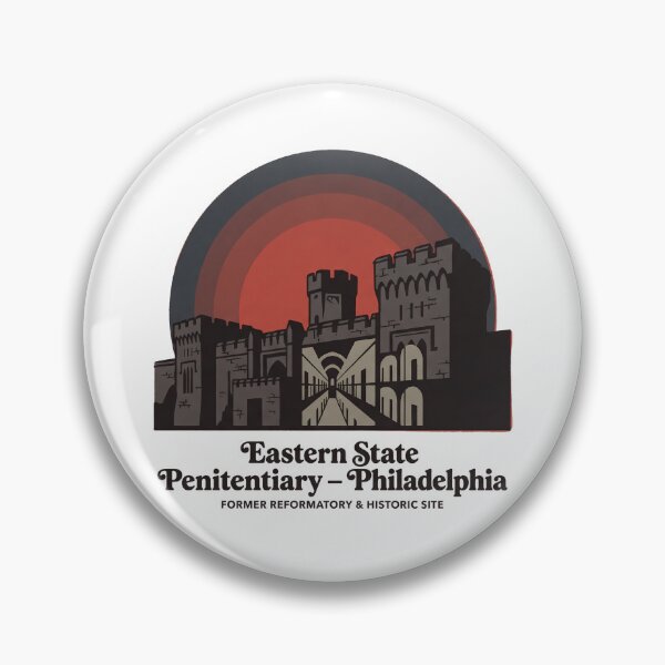 Item preview, Eastern State Philadelphia Vintage Prison Historic Site Retro Art designed and sold by LoliDesignShop.