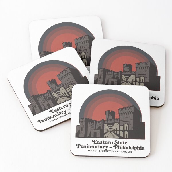 Item preview, Eastern State Philadelphia Vintage Prison Historic Site Retro Art designed and sold by LoliDesignShop.