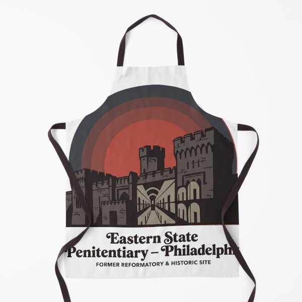 Item preview, Eastern State Philadelphia Vintage Prison Historic Site Retro Art designed and sold by LoliDesignShop.