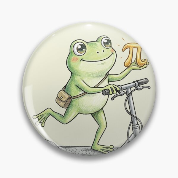 Item preview, irrational frog pi pun designed and sold by AdyKurniawan.