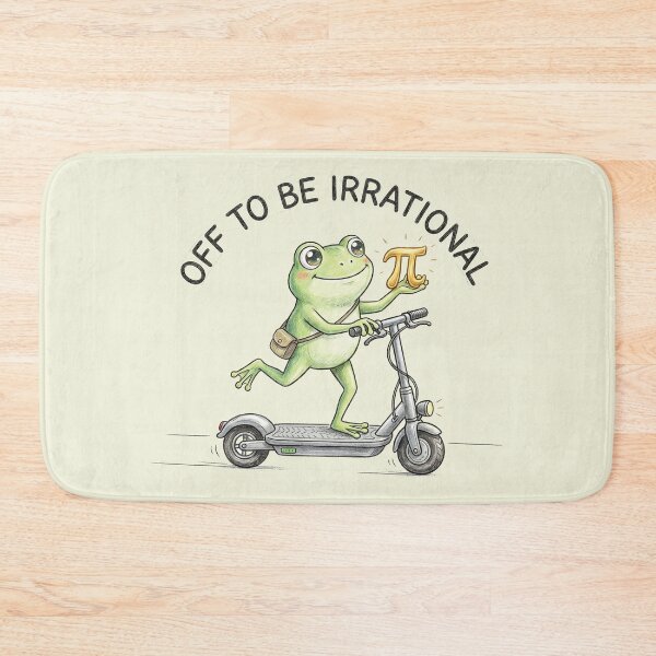 Item preview, irrational frog pi pun designed and sold by AdyKurniawan.