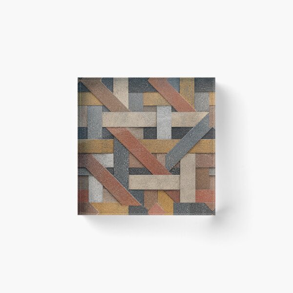 Item preview, Abstract Woven Sandpaper Texture Seamless Pattern | Acrylic Paint Basket Weave Tile | Industrial Modern Geometric Design designed and sold by AnimalAirtistry.