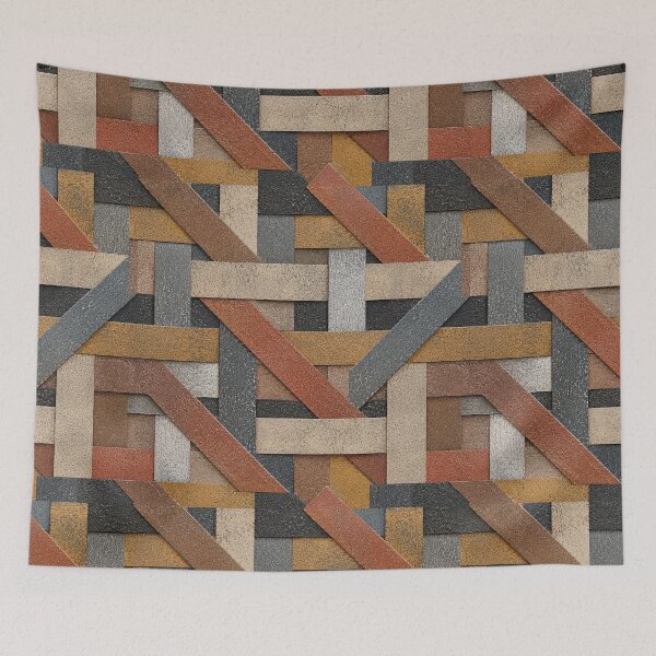 Item preview, Abstract Woven Sandpaper Texture Seamless Pattern | Acrylic Paint Basket Weave Tile | Industrial Modern Geometric Design designed and sold by AnimalAirtistry.