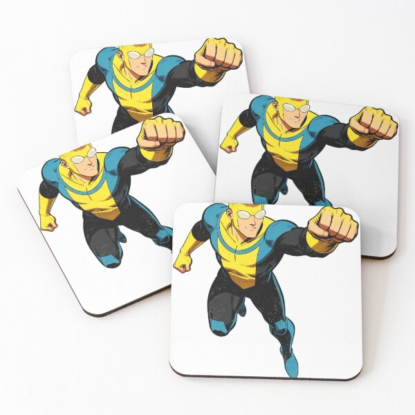 Item preview, Flying Yellow Blue Superhero Retro Comic Style designed and sold by iwzzuel.