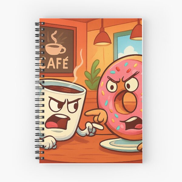 Item preview, The Great Breakfast Debate: Coffee vs. Donut designed and sold by GrafikLabbo.
