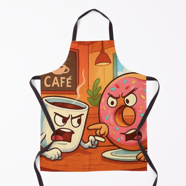 Item preview, The Great Breakfast Debate: Coffee vs. Donut designed and sold by GrafikLabbo.