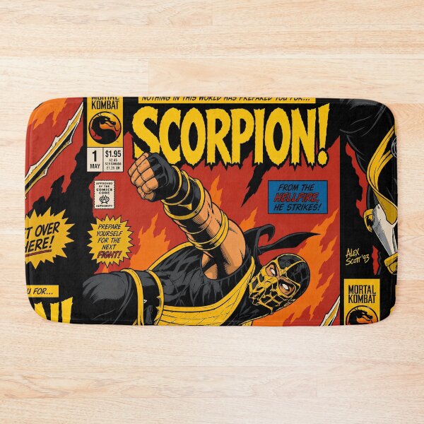 Item preview, mortal kombat scorpion '93 comic cover GET OVER HERE designed and sold by Campbell0395.