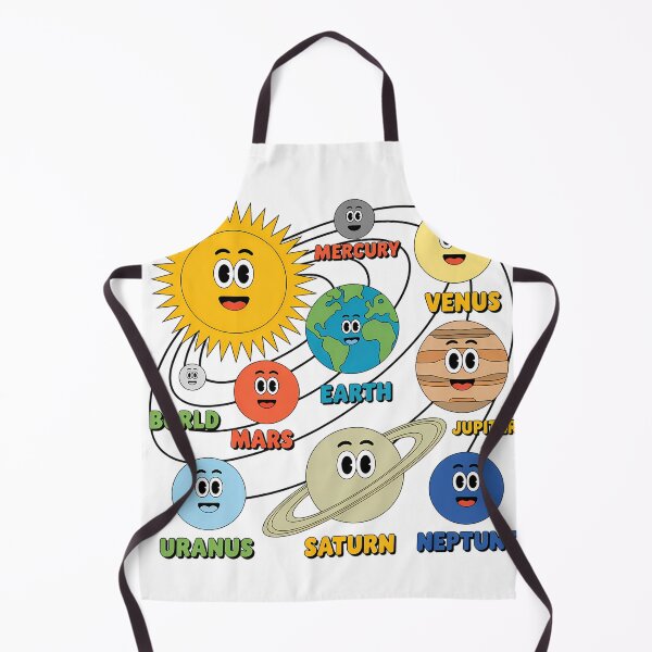 Item preview, Solar System with Smiley Planets designed and sold by NiftyWrx.
