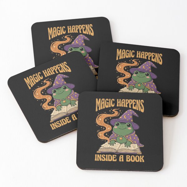 Item preview, wizard frog reading magic book designed and sold by AdyKurniawan.