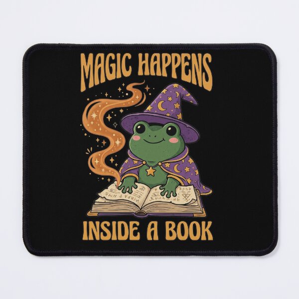 Item preview, wizard frog reading magic book designed and sold by AdyKurniawan.