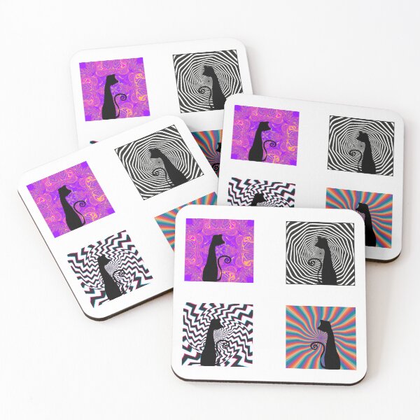 Item preview, 4 Trippy Cats  designed and sold by CoolCatsCo.