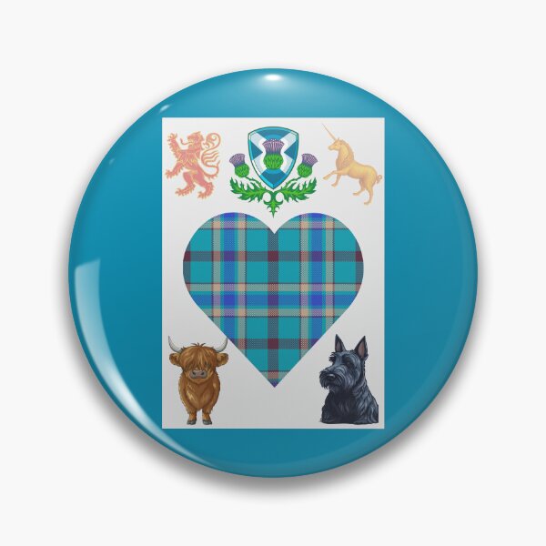 Item preview, Scottish Icons - Turquoise Blue designed and sold by TheWorldofYvonneMarrs.