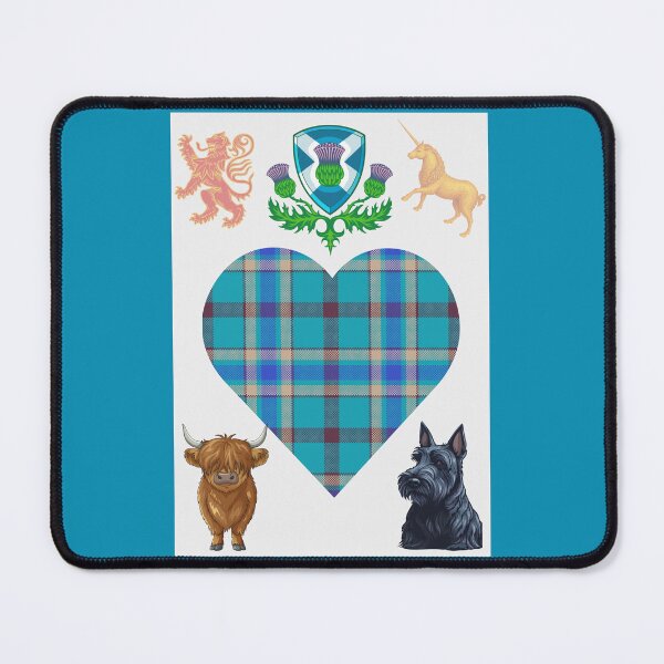 Item preview, Scottish Icons - Turquoise Blue designed and sold by TheWorldofYvonneMarrs.