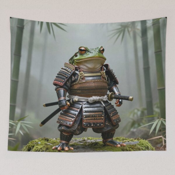 Item preview, Kawaii Samurai Frog designed and sold by tim tal.