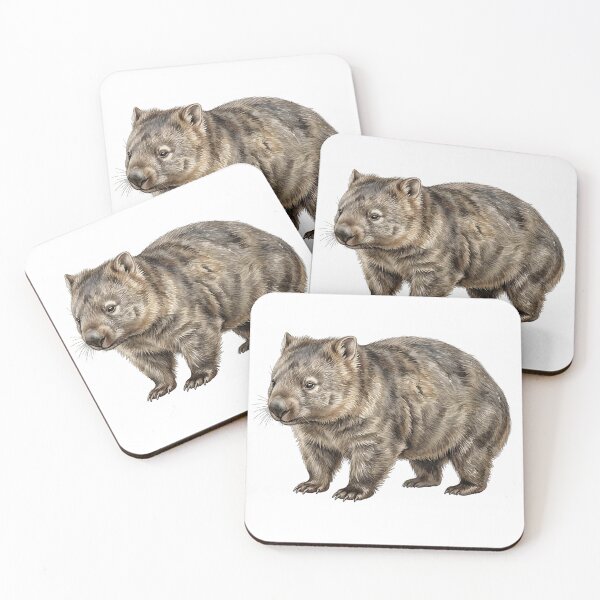 Item preview, Common Wombat Watercolor Art designed and sold by Jaruart.