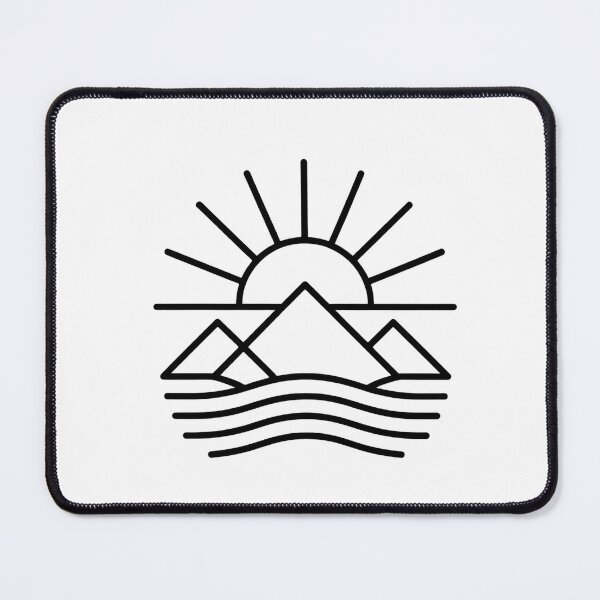 Item preview, Minimalist Sunrise Over Mountains designed and sold by NiftyWrx.