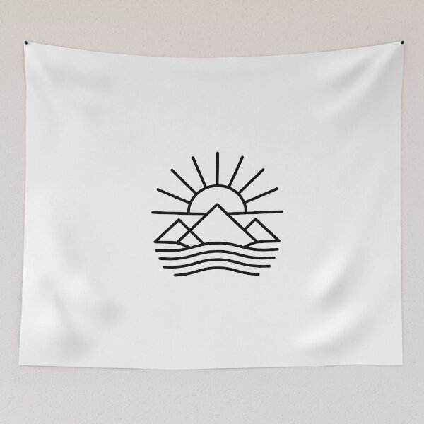 Item preview, Minimalist Sunrise Over Mountains designed and sold by NiftyWrx.