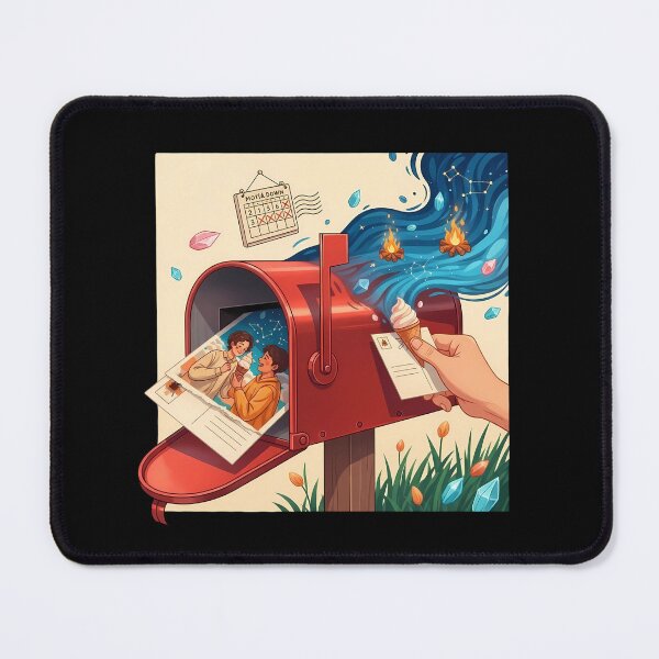 Item preview, Dreamy Mailbox Crystal Night Illustration designed and sold by AbanoubStore.