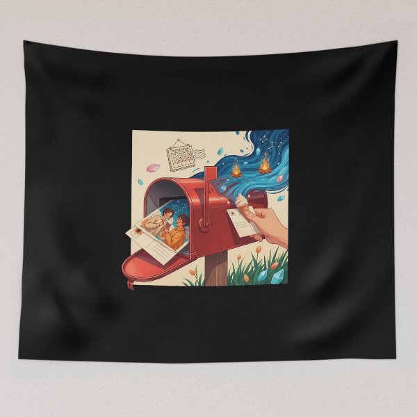 Item preview, Dreamy Mailbox Crystal Night Illustration designed and sold by AbanoubStore.
