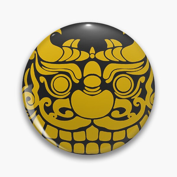 Item preview, Korean Dokkaebi Mask Black Gold Digital Art Print | Instant Download designed and sold by DaHaeStudio.