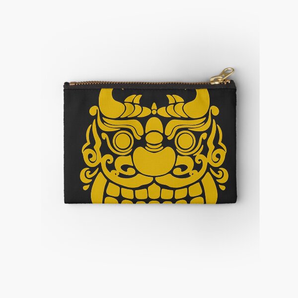 Item preview, Korean Dokkaebi Mask Black Gold Digital Art Print | Instant Download designed and sold by DaHaeStudio.