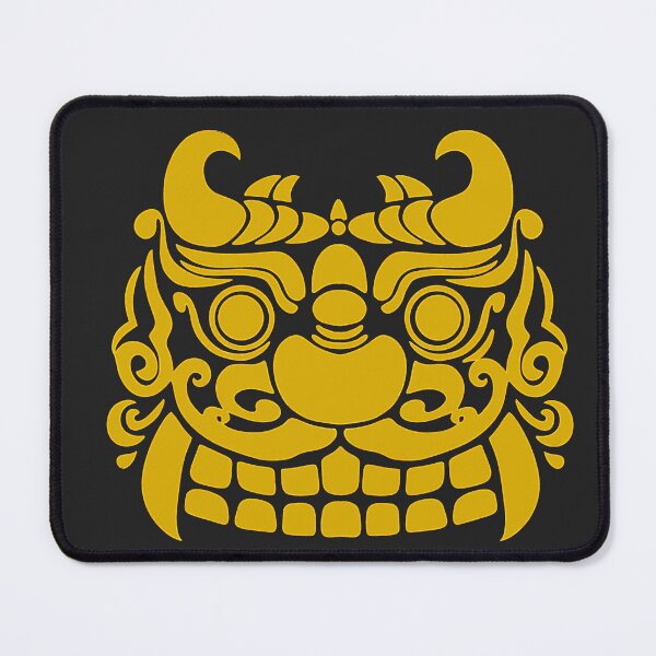 Item preview, Korean Dokkaebi Mask Black Gold Digital Art Print | Instant Download designed and sold by DaHaeStudio.