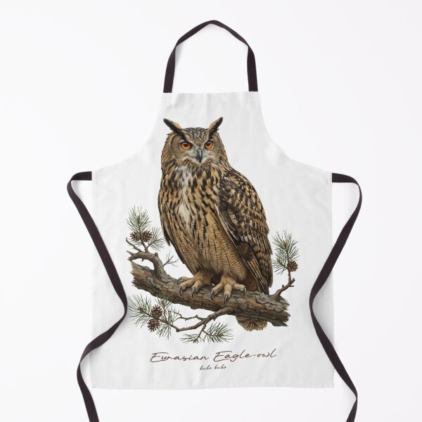 Item preview, Eurasian Eagle-owl on Pine Tree designed and sold by Takeda-art.