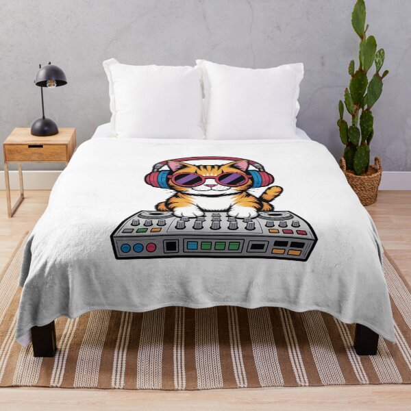 Item preview, Sunglasses Cat DJ Mixer Art designed and sold by NiftyWrx.