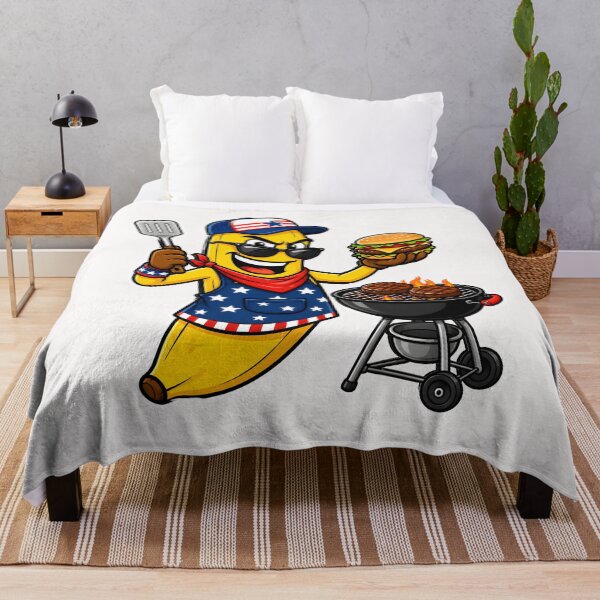 Item preview, Patriotic BBQ Banana Grill Master Sticker designed and sold by WinkWild.