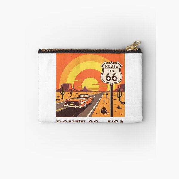 Artikelvorschau, Vintage Route 66 Wüsten-Roadtrip Retro-Auto-Kunst entworfen und verkauft von LoliDesignShop.