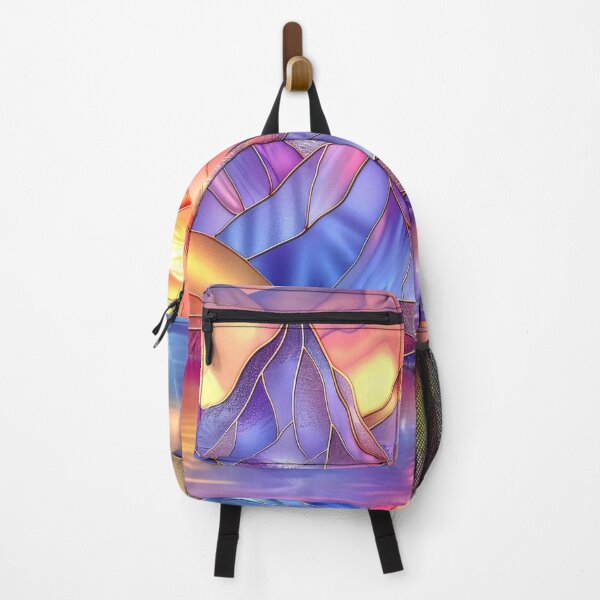Item preview, Mountains Scenery Stained Glass designed and sold by MargaretWiktor.