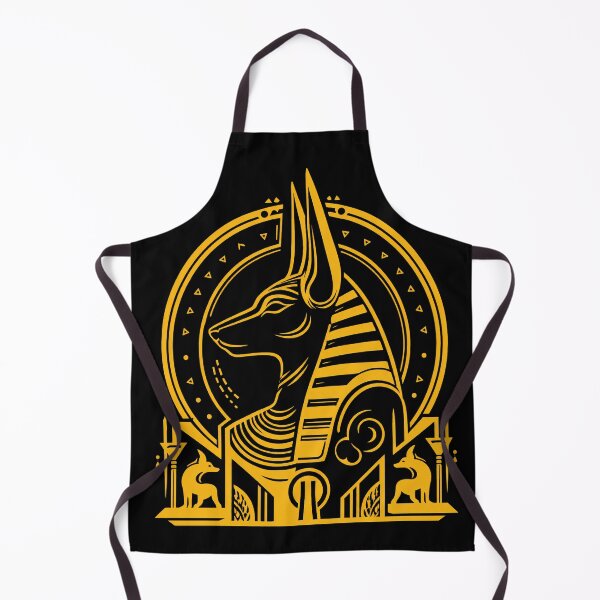 Item preview, Golden Anubis Geometric Vector Portrait designed and sold by Ahmed-G-Designs.