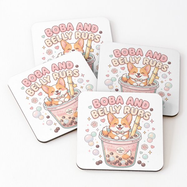 Item preview, Corgi Boba And Belly Rubs Cute Meme designed and sold by pradeepvisuals.