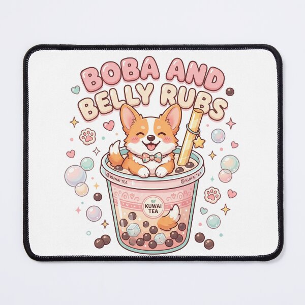 Item preview, Corgi Boba And Belly Rubs Cute Meme designed and sold by pradeepvisuals.