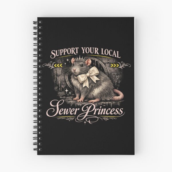 Item preview, Hantavirus Sewer Princess Coquette Rat Funny Pandemic Meme designed and sold by ArcanePrintsxo.
