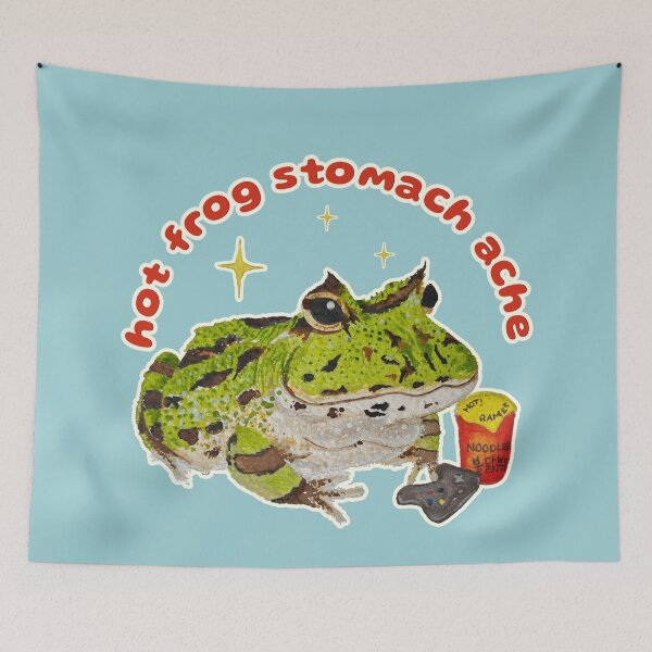 Item preview, Hot Frog Ramen Stomach Ache with controller designed and sold by Blackberries & Moss.