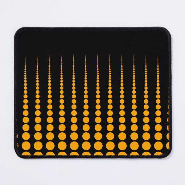 Item preview, Abstract Mustard Yellow Polka dots on Black  designed and sold by POLKAIWERX.