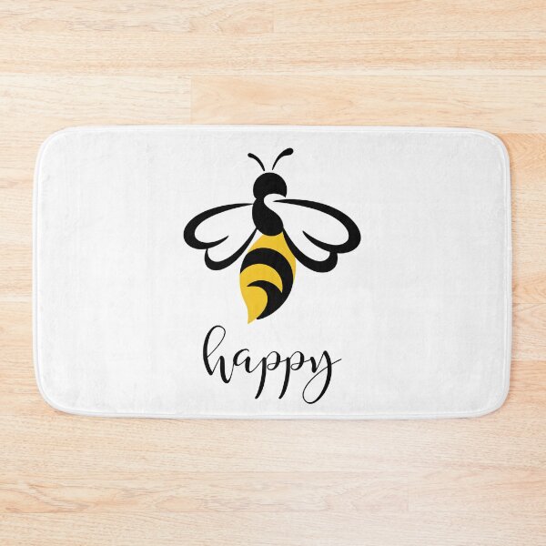 Item preview, Be Happy – Minimalist Cute Bee Happy Design with Positive Message designed and sold by ArcticFoxStudio.
