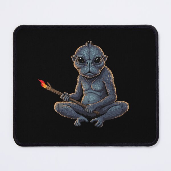 Item preview, baby kalisk with a fire stick - adorable alien moments designed and sold by What you are is Beautiful.